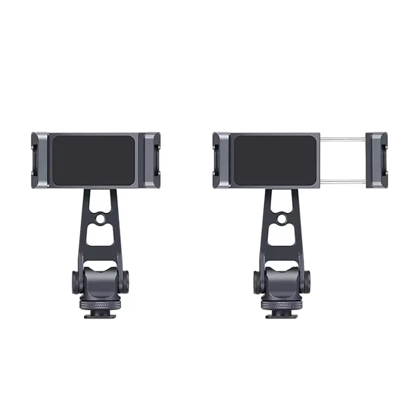 Phone Holder Tripod Mount Adapter Bracket 1/4 " screw Adjustable Clip for iPhone Android Cell Phone Selfie Stick Camera Stand